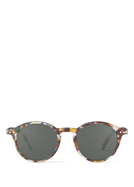 Sun #D Blue Tortoise Blue Patterned Women's Sunglasses