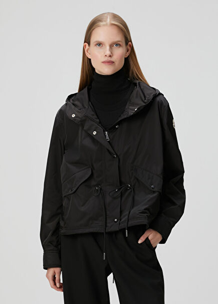 Noizay Siyah Kapüşonlu Parka