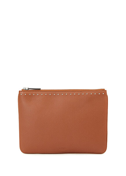 Rockstud Tan Women's Leather Hand Portfolio