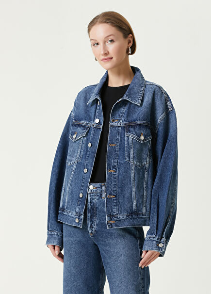 Albie Slice Mavi Organik Pamuk Denim Ceket