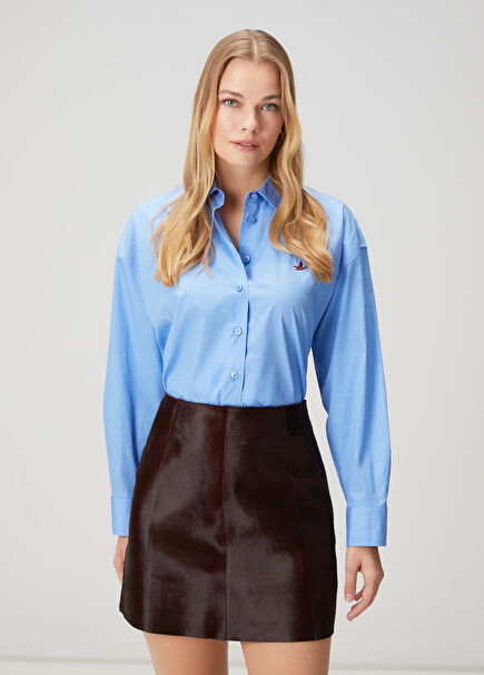 Blue Poplin Shirt