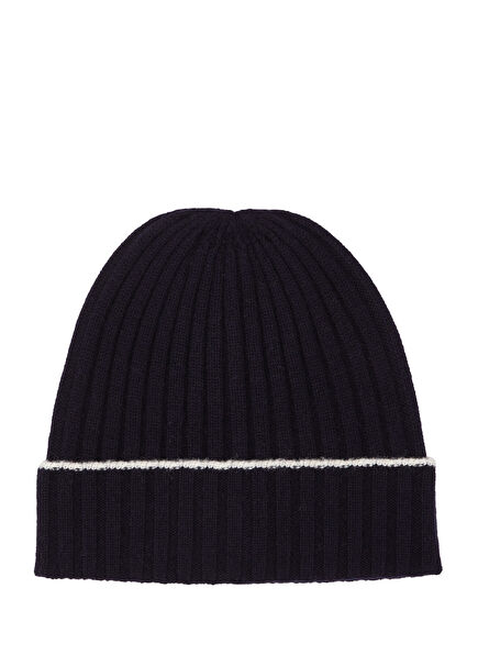 Navy Blue Men's Wool Beanie