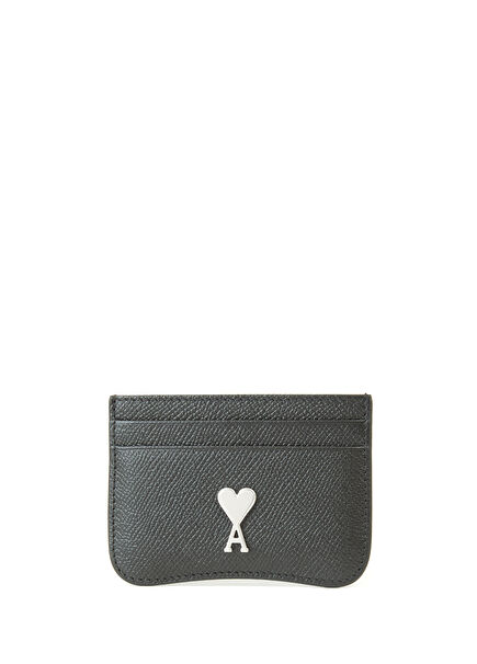 Black Mens Leather Card Holder