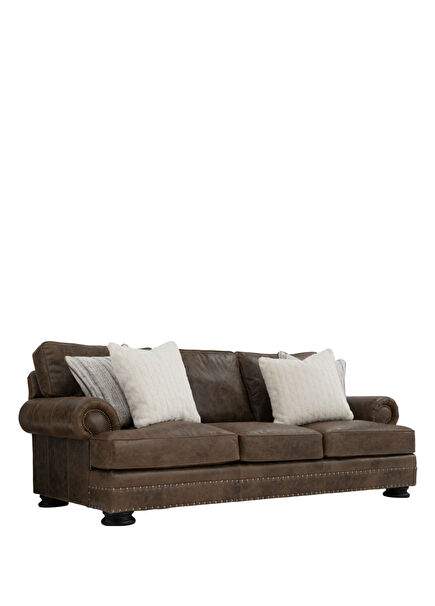 Foster Brown Leather Sofa