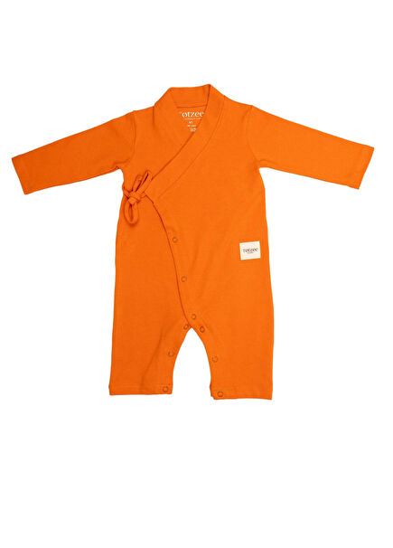 Portakal Çiçeği Uzun Kimono Unisex Bebek Tulum 