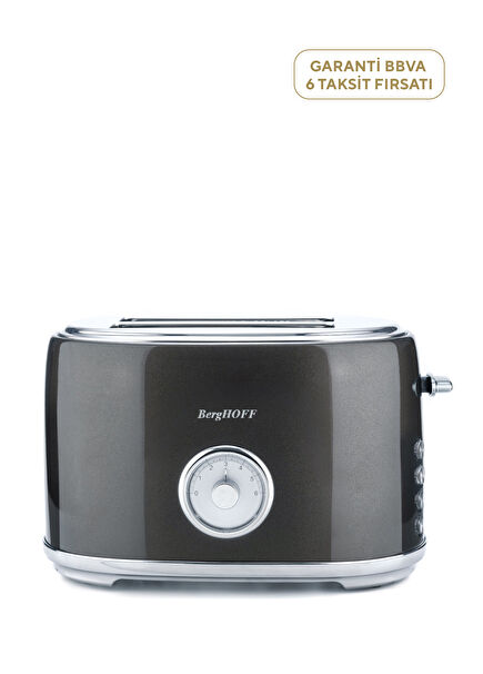 Gem Metalik Gri İki Dilim Ekmek Kızartma Makinesi