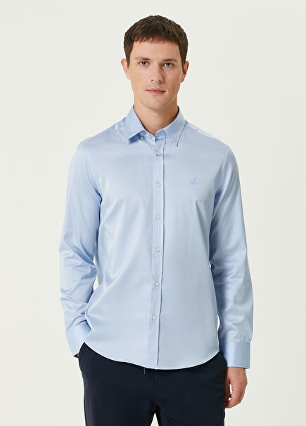 Blue Comfort Fit Shirt
