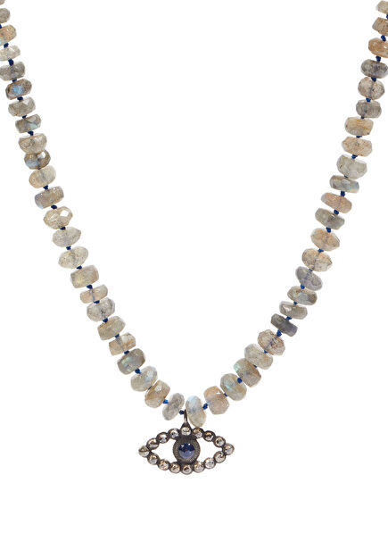 Diamond Detail Women's Silver Necklace