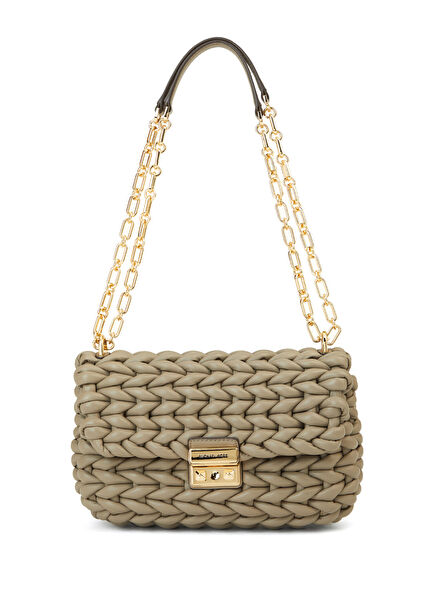 Tribeca Large Taş Siyah Kadın Deri Omuz Çantası