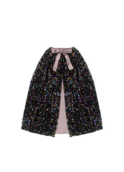 Rainbow Dazzle Sequin Baby Girl Cloak