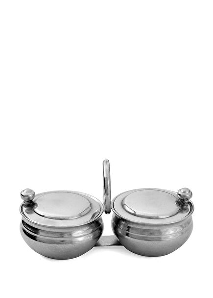 Silver Color Pewter Spice Container