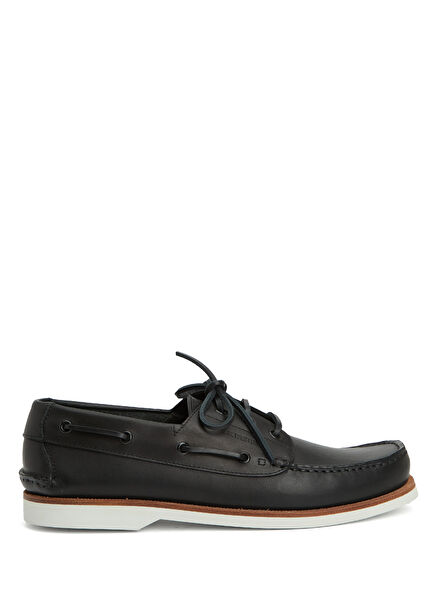 Black Men's Leather Loafer