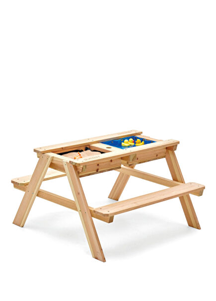 Wooden Sand and Water Picnic Table