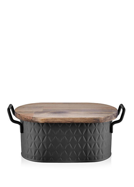 Prizma Siyah Ekmek Saklama Kabı