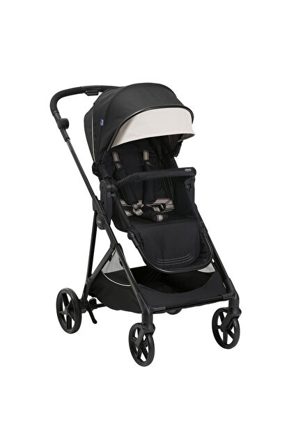 Seety Etna Black One-Handed Foldable Bidirectional Baby Stroller