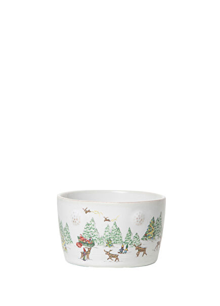 Berry & Thread North Pole Ramekin Beyaz Seramik Kase 10,2 cm