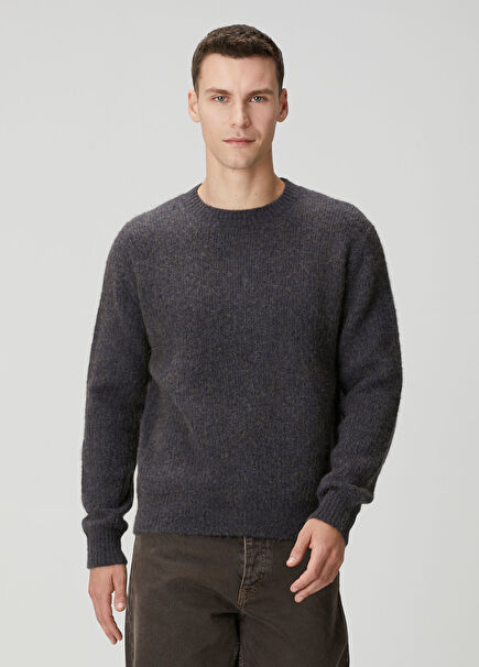 Yak Navy Blue Wool Sweater