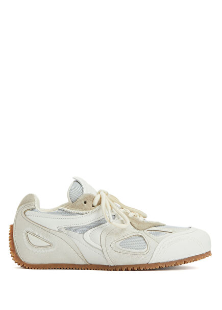 Beyaz Kadın Deri Sneaker