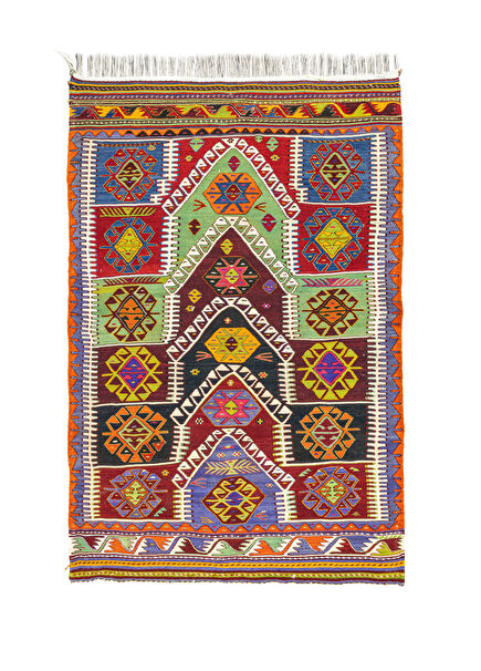 Pakdest Colorful Hand Woven Poplar Rug 118x186 cm