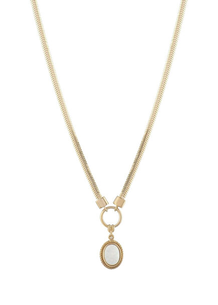 Opal İtalyan Zincir 14 Ayar Kadın Altın Kolye
