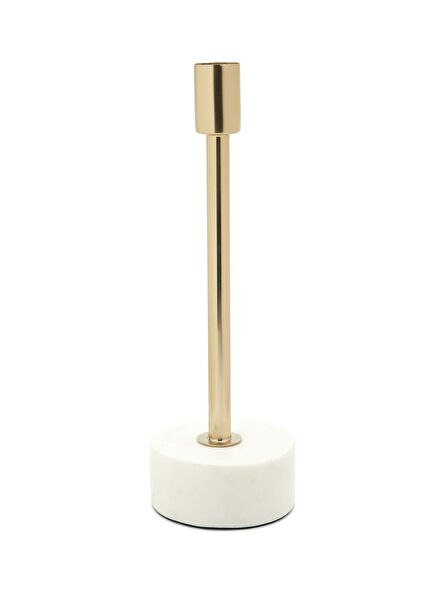 Gold White Candlestick