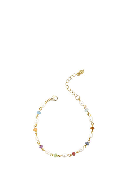 Asila Altın Kaplama Kadın İnci Bileklik