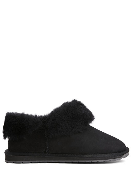 Platinum Mintaro Siyah Kadın Shearling Bot