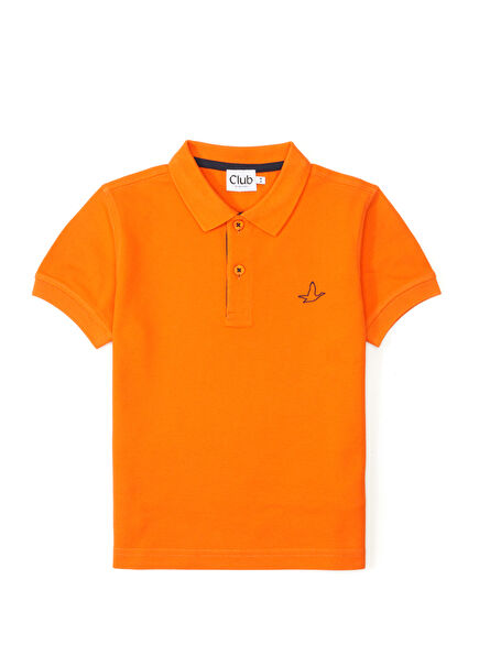 Turuncu Polo Yaka Çocuk T-shirt