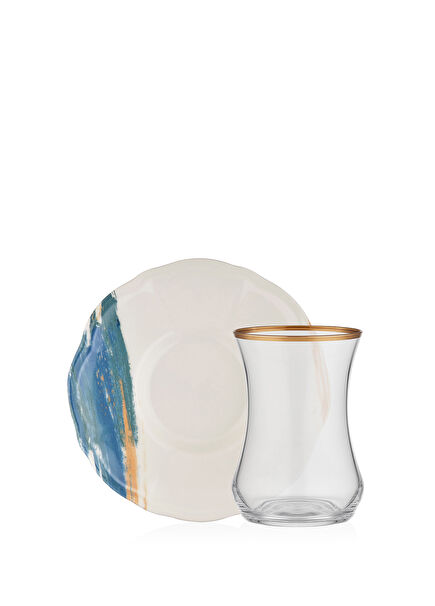 Joy 12 Pieces 6 Person Glass Tea Set 100 ml