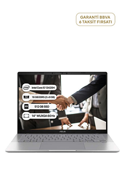 Vivobook S14 İntel Core i5 13420H 16GB Ram 512GB SSD 14" FreeDos Laptop S3407VA-LY015