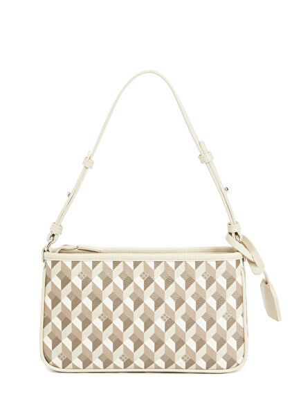 Monogram Geometrik Desenli Kadın Çanta
