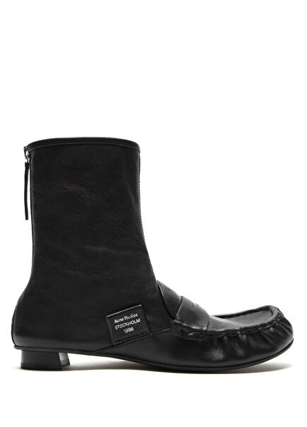 Siyah Kadın Deri Bot