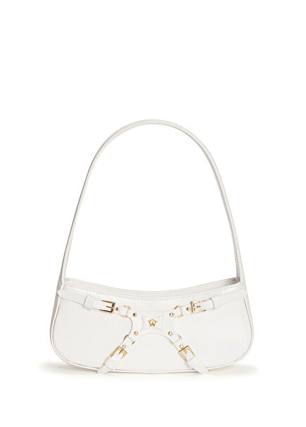 Maya White Women's Leather Handbag