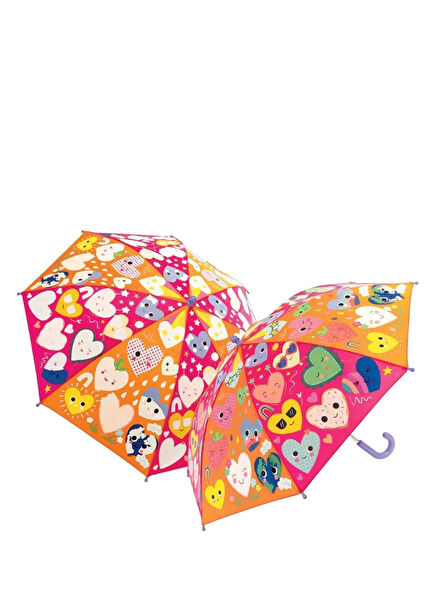 Hearts Color Changing Kids Umbrella