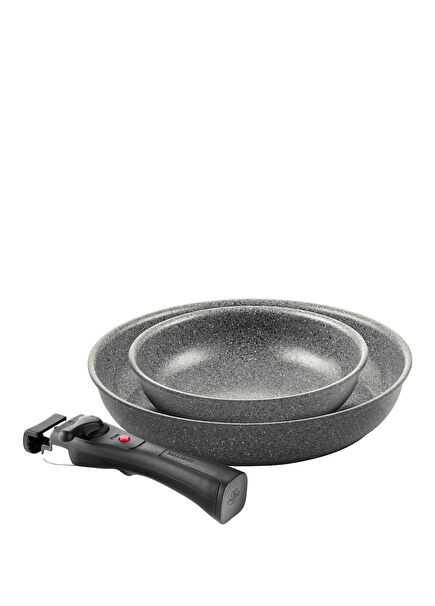 Torre Grey Aluminum 2-Piece Frying Pan Set