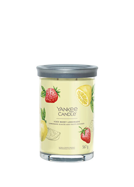 Iced Berry Lemonade Yellow Large Candle