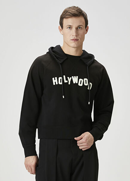 Black Hooded Sweatshirt