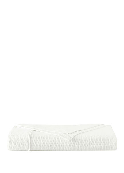 Lisset White Cotton Double Pique 240 x 260 cm