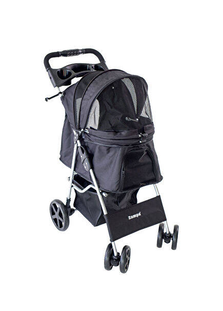 Favorite Gri Küçük Irk Köpek ve Kedi Arabası