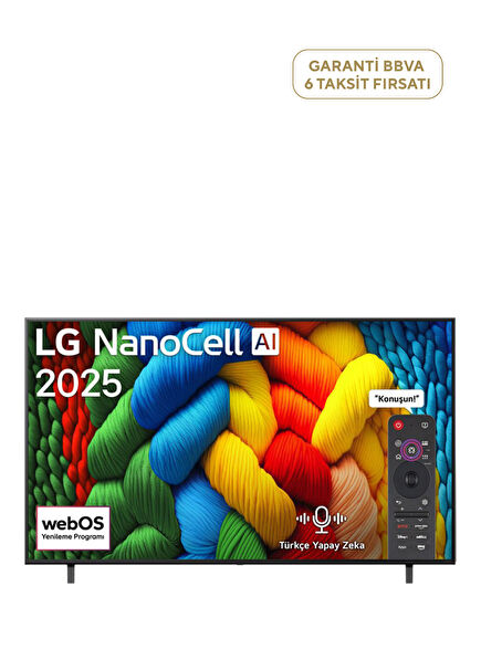 75NANO80A6B 75" webOS25 UHD 4K Smart LED TV