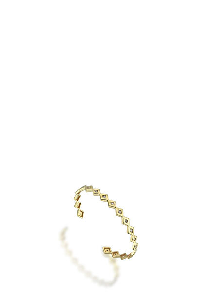 Gold Gold Plated 925 Sterling Silver Irene Bracelet