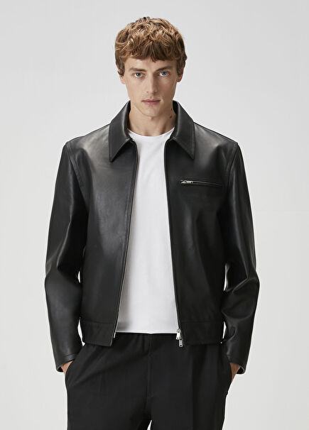 Siyah Deri Ceket
