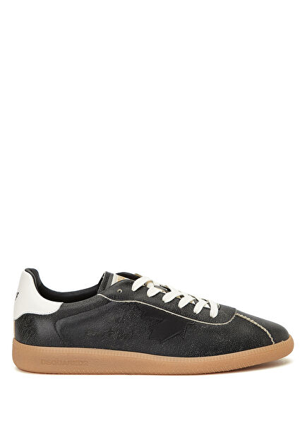 Rebels Siyah Erkek Deri Sneaker