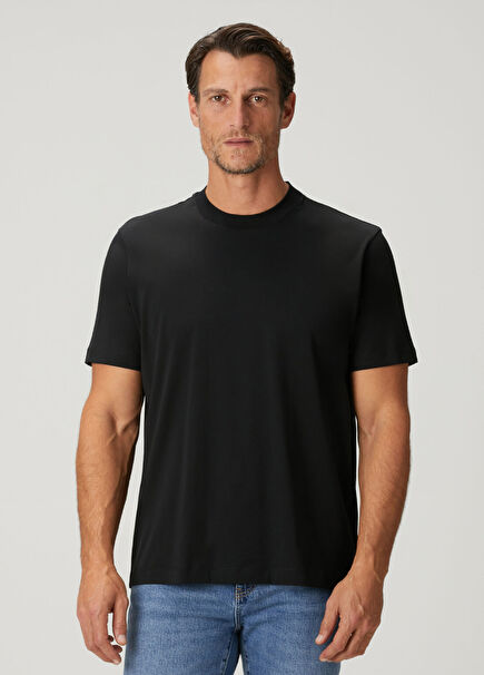 Siyah Supima Basic T-shirt