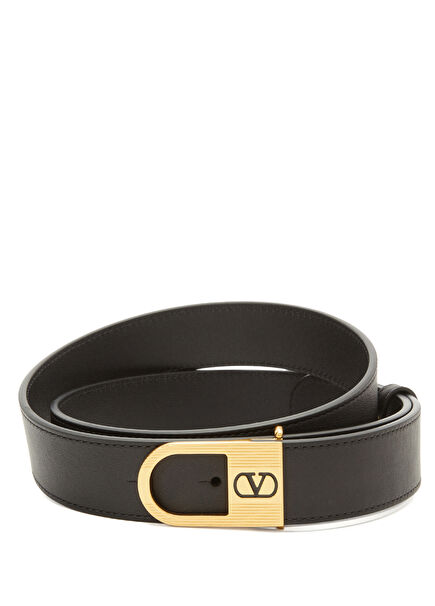 Siyah Kadın Deri Kemer