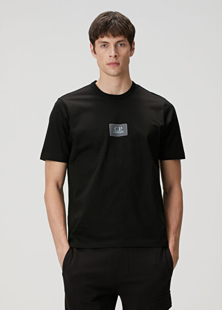 Black Logo Detailed T-Shirt