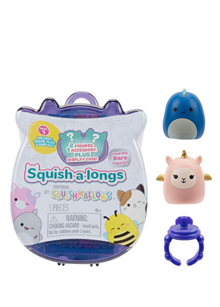 Squish-A-Longs Seri 1 2 Figürlü Yüzük Seti Süpriz Oyuncalar AL0001-1