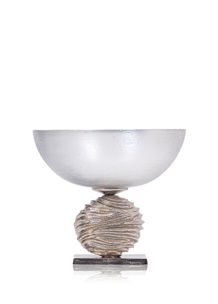 Anemone Silver Fruit Bowl 31 cm