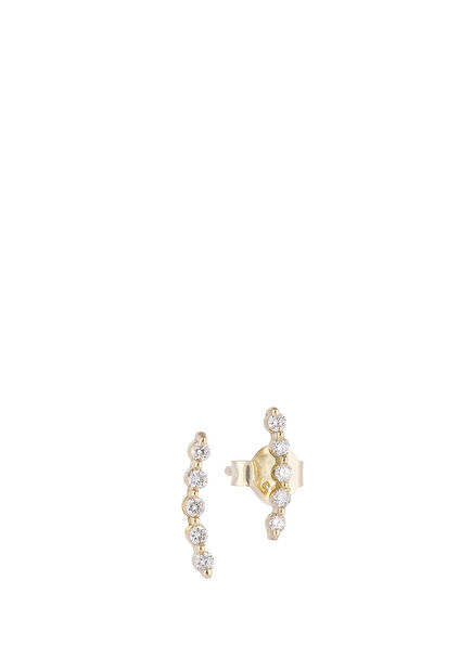 Five Stone Diamond 14K Gold Women's Earrings