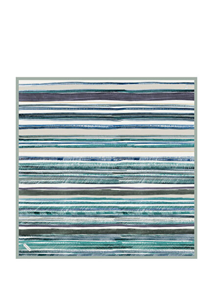 Twill Silk Color Palette Patterned Women's Scarf